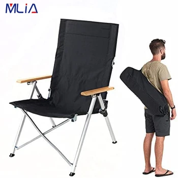 Походный стул с трехскоростной регулировкой Длины спинки, Складное кресло для отдыха в саду, пикника, Пляжа