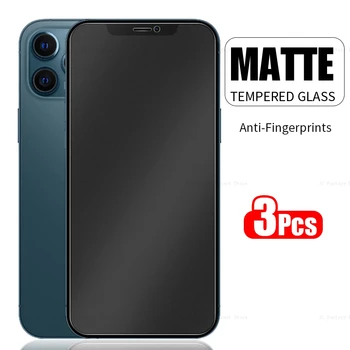 3шт 9H Матовое Закаленное стекло для iPhone 14 13 12 11 Pro Max Полноэкранная защита для XS Max X XR MiNi 8 7 6S Plus 2020 Glass