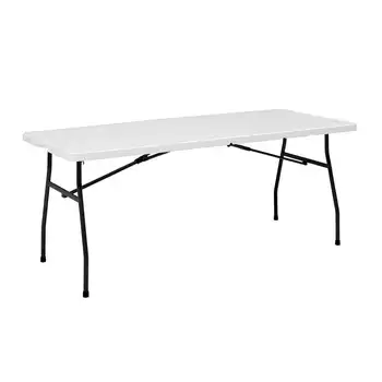 6-футовый стол премиум-класса, раскладывающийся пополам, белый гранит, Сверхлегкие складные столы для Походов, Скалолазания, пикника