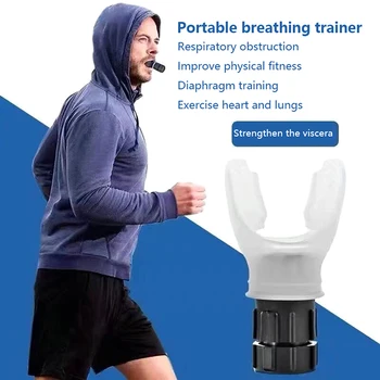 1 шт. Переносные спортивные дыхательные тренажеры для тренировки легких для мужчин и женщин, Респираторы для лица, оборудование для фитнеса 
