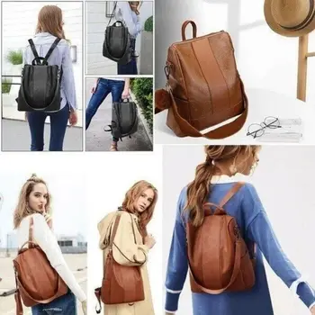 2023, лимитированная серия, кожаный женский противоугонный рюкзак, женская винтажная сумка на плечо, женский вместительный рюкзак для путешествий, подарок