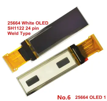 24-контактный OLED-дисплей белого цвета с 2,08-дюймовым экраном SH1122 контроллер 256x64 Поддерживает программное обеспечение с 256-уровневой регулировкой яркости