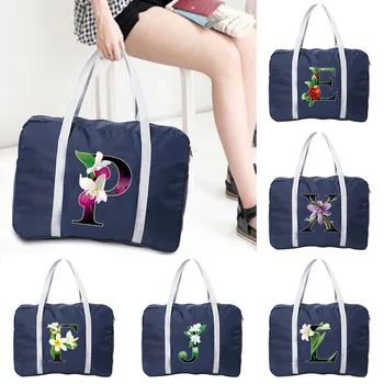 Серия Flower Color Нейлоновые Складные Дорожные сумки Большой Емкости, сумка для багажа, Водонепроницаемые сумки Унисекс, дорожные пакеты, Прямая поставка