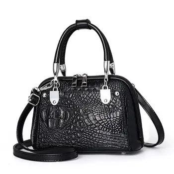 2023 Новая Модная женская сумка из крокодиловой кожи, ручная сумка в стиле ретро, Женская Корейская модная Универсальная сумка через плечо для женщин