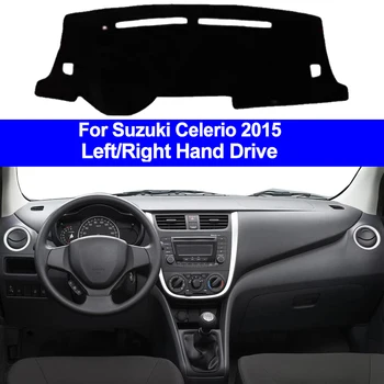 Внутренняя Крышка приборной панели автомобиля, коврик для приборной панели, коврик для приборной панели, подушка, 2 слоя Для Стайлинга автомобилей Suzuki Celerio 2015 LHD RHD