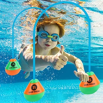 2 Предмета, игрушка для плавания в бассейне с плавательной дверью, кольцо для дайвинга, подводная игрушка для бассейна для детей и взрослых, простая в использовании