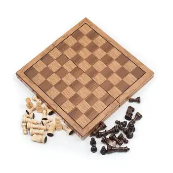 Привет! ! Набор шахмат в стиле деревянной книги, шахматная доска с шахматными фигурами Staunton