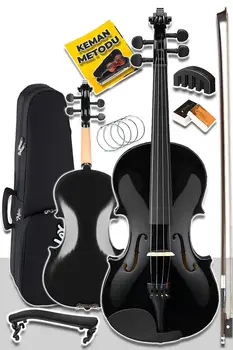 Полный черный комплект Скрипка 4/4 Подушка, сумка из смолы, Проволочная пружина для глушителя, набор аксессуаров для музыкальных инструментов