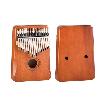 Оптовая продажа musc toy box музыкальный инструмент 17 клавиш kalimba деревянный с бесплатными аксессуарами