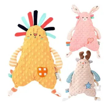 Мягкая игрушка для малышей, мягкие куклы с животными Для малышей, мягкие и удобные детские игрушки-утешители, подарки для душа на 0-36 месяцев