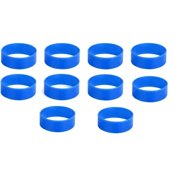Акция! 10 шт. силиконовых лент для сублимационного стакана, эластичные термостойкие сублимационные ленты для упаковки стакана (синие)