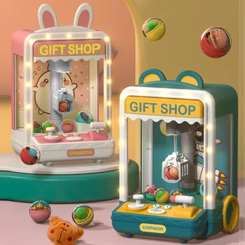Мультяшная автоматическая кукольная машина с когтями, управляемая детьми, Игровая игрушка, игрушки для кукол, Мини-игрушка для захвата когтей, Крановые машины, подарок