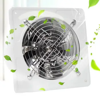 6-дюймовый вентилятор для ванной Комнаты, кухни, бытовой Настенный вытяжной вентилятор, вытяжка С вентиляционным отверстием, защищенным от обратного потока, защищенным от ветра и дождя
