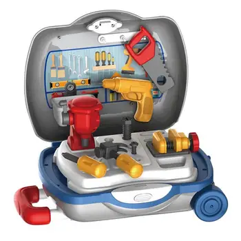 Детский набор инструментов, Развивающие игрушки, инструменты для моделирования, игрушки для ремонта, Дрель, Пластиковая Обучающая игра, Инженерные игрушки-головоломки, Подарки для детей