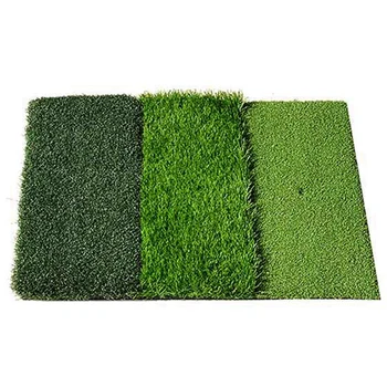 1 Комплект Складной Искусственной Травы, Нейлоновый Травяной Пояс, Резиновый Коврик Для тренировки гольфа На заднем дворе, Зеленый