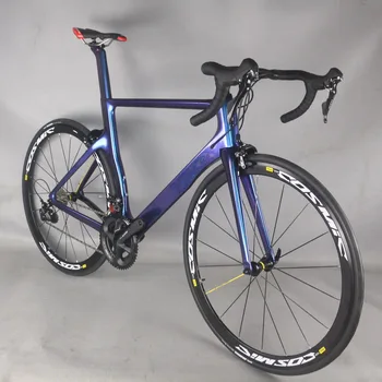 Дорожный велосипед TT-X2 с краской-Хамелеоном Из Углеродного волокна T700 В комплекте с комплектом SHIMANO0 R7000 Groupset С Алюминиевыми Колесами