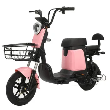 Электровелосипед для взрослых, электровелосипед с литиевой батареей большой емкости, доступны шесть цветов Рамы из углеродистой стали