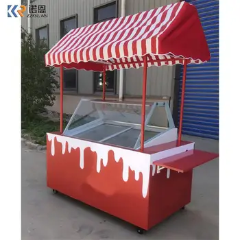 Торговый автомат Food Truck/Тележка для продажи мороженого на колесиках/Уличный киоск магазина мороженого с морозильной камерой