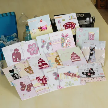 4 шт. квадратные блестящие поздравительные открытки ручной работы из бумаги 3D сердце/бабочка/открытки для торта на день рождения