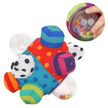 1 шт. неровный мяч, игрушечная ткань, разноцветная мультяшная детская развивающая игрушка, мяч для захвата руками для малышей, младенцев