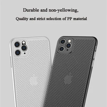 Охлаждающий Чехол Для iPhone 13 12 Mini 13 11 Pro Max XS Max XR X 7 8 Plus SE3 PP Cover Тепловыделяющий Дышащий Охлаждающий Чехол