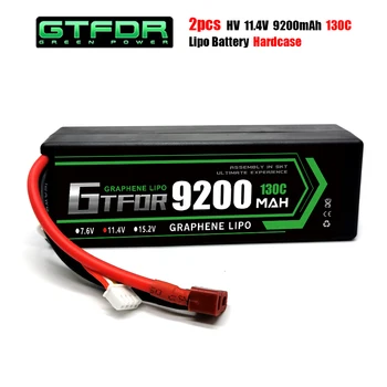 GTFDR 3S 11,4 В 9200 мАч Lipo Аккумулятор 14,8 В 15,2 В 22,2 В 7,4 В 6S 4S 2S 5200 мАч 7000 мАч 8000 мАч 8400 мАч 6750 мАч 6500 мАч для радиоуправляемого Автомобиля