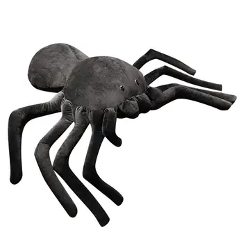 Поддельный плюшевый паук, Очаровательная мягкая игрушка, плюшевая подушка-паук, обнимающаяся плюшевая подушка-паук, Хэллоуин, Коллекционная плюшевая подушка-паук, Гигантская подушка-паук