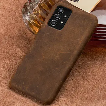 Чехол Для телефона из натуральной Подтягивающей кожи Для Samsung Galaxy A52 5G A72 A51 A71 A50 M31 M51 S20 S8 S9 S10 S21 Plus S21 Ultra Note 20 10